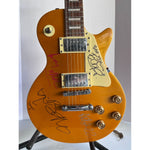 Load image into Gallery viewer, U2 Bono Paul Hewson The Edge David Evans Howell, Larry Mullen Adam Clayton full size gold Les Paul signed with proof
