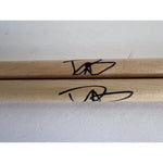 Load image into Gallery viewer, David Grohl Foo Fighters pair of drumsticks signed with proof
