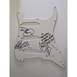 Load image into Gallery viewer, Robert Plant Jimmy Page John Paul Jones Led Zeppelin Fender Stratocaster electric guitar pickguard signed with proof
