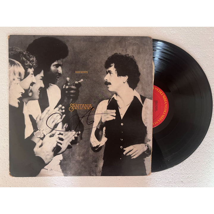 Carlos Santana Inner Secrets original lp signed with proof