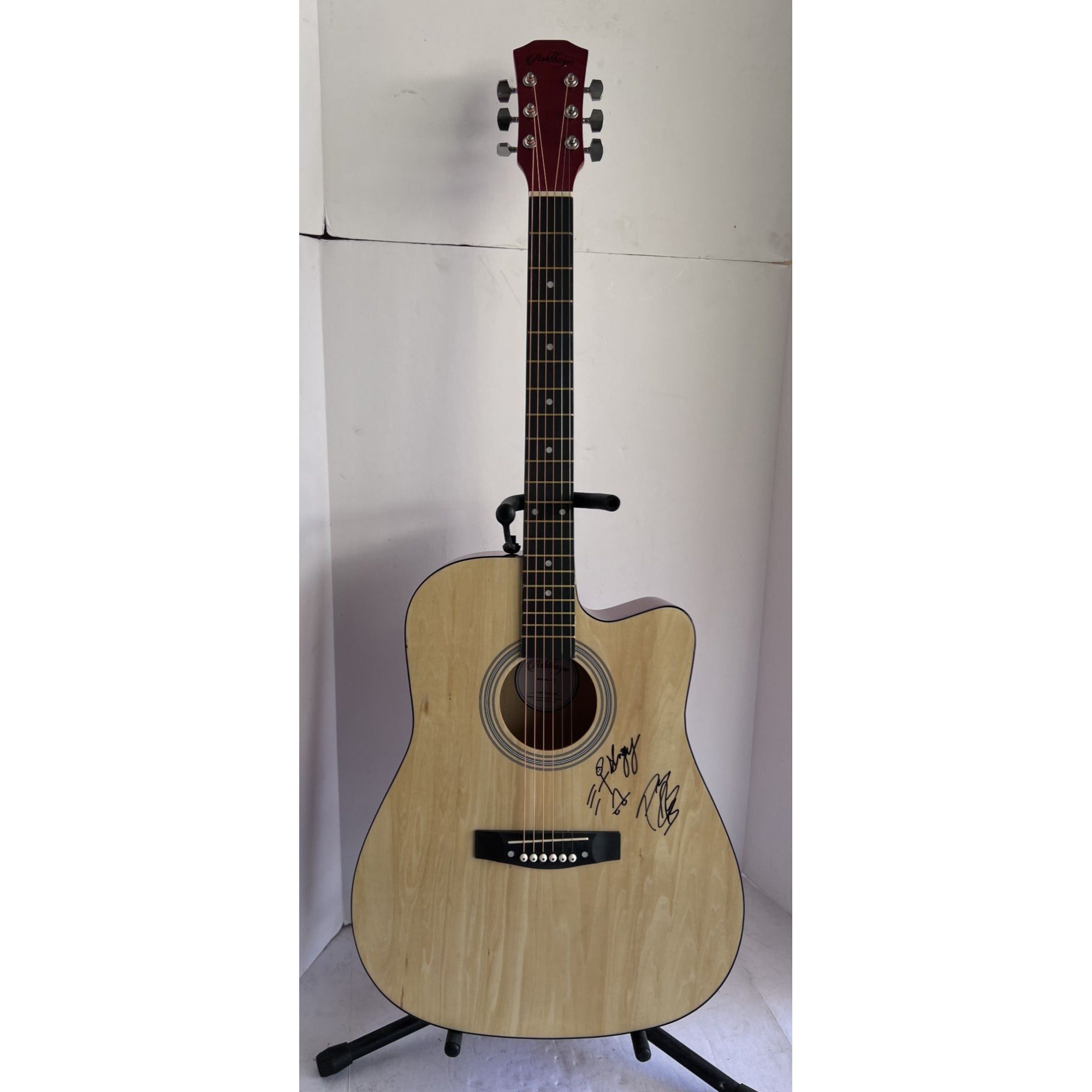 Post Malone" Austin Richard  signed and sketched one of a kind full size acoustic guitar signed with proof