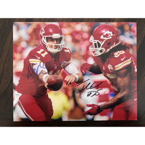 Alex Smith Jamal Charles 8x10 signed with proof