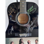 Load image into Gallery viewer, Teddy Gentry Randy Owen Jeff Cook Mark Herndon Alabama  full size acoustic one-of-a-kind guitar signed with proof
