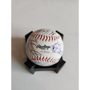 Houston Astros Framber Valdez Justin Verlander, Alex Bregman, Yordan Alvarez, Jose Altuve, 2022 World Champs team signed baseball with proof