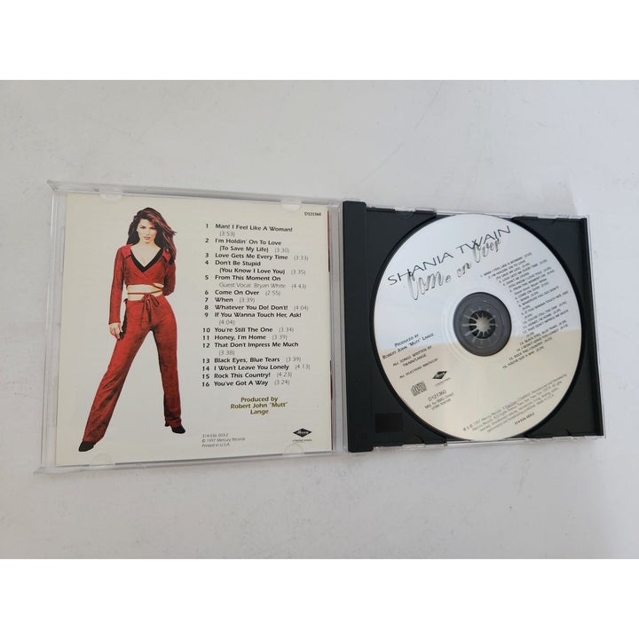 Shania Twain "Come on Over" CD cover signed with proof