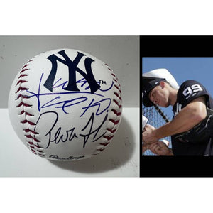 Aaron Judge Juan Soto New York Yankees Rawlings MLB baseball signed with proof