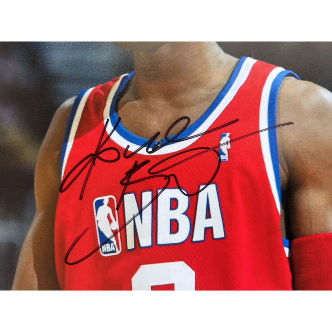 Michael Jordan Kobe Bryant 16x 20 photo signed with proof