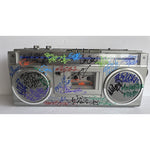 Load image into Gallery viewer, Tupac, 50 Cent, Lil Wayne, Run DMC, ghetto blaster signed with proof
