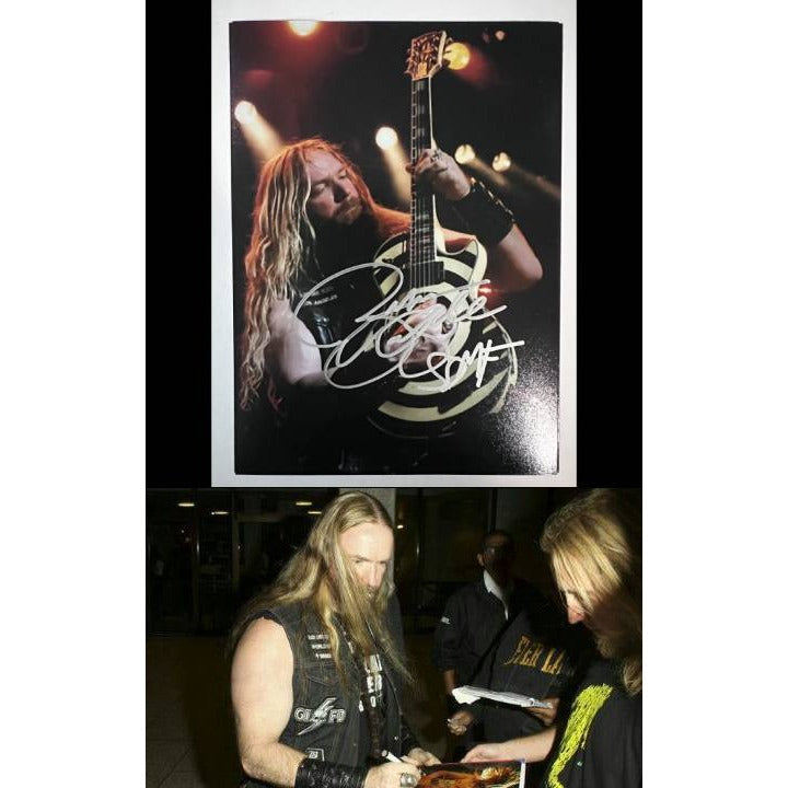 Zakk Wylde 5x7 photo signed with proof