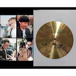 Load image into Gallery viewer, Paul Hewson Bono, The  Edge, Adam Clayton, Larry Mullen U2 10 inch cymbal signed with proof
