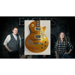 Load image into Gallery viewer, The Eagles Bernie Laden Joe Walsh Don Henley Glenn Frey Randy Meisner signed and inscribed Les Paul electric guitar with proof
