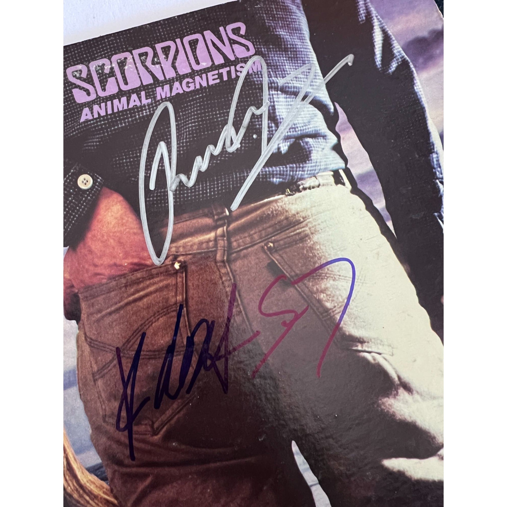 Scorpions "Animal Magnetism" LP signed with proof