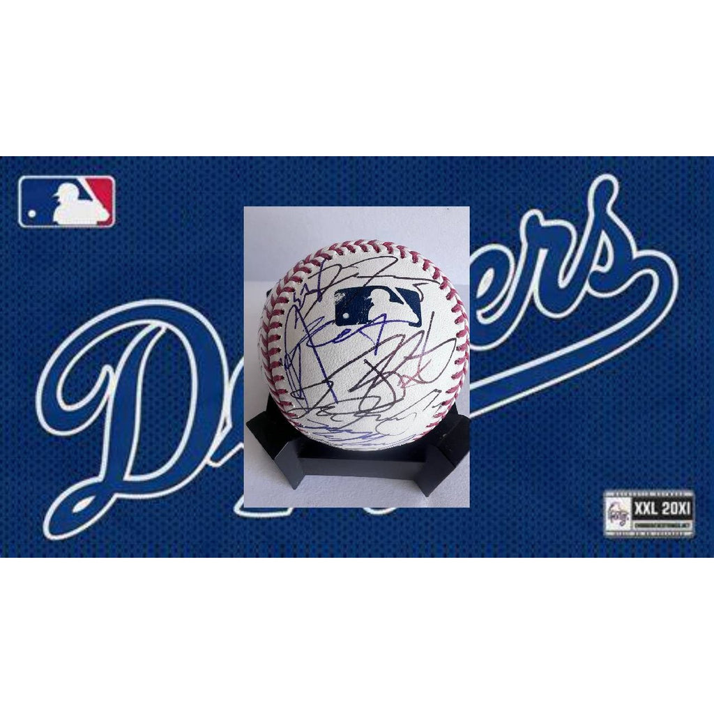 Shohei Ohtani Freddie Freeman Los Angeles Dodgers 2024Rawlings MLB game ball team signed with proof