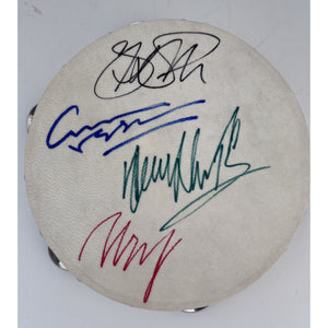CSNY Crosby Stills Nash & Young 10 inch tambourine signed with proof