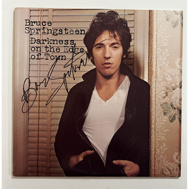 Bruce Springsteen "Darkness on The Edge of Town" original LP signed with proof