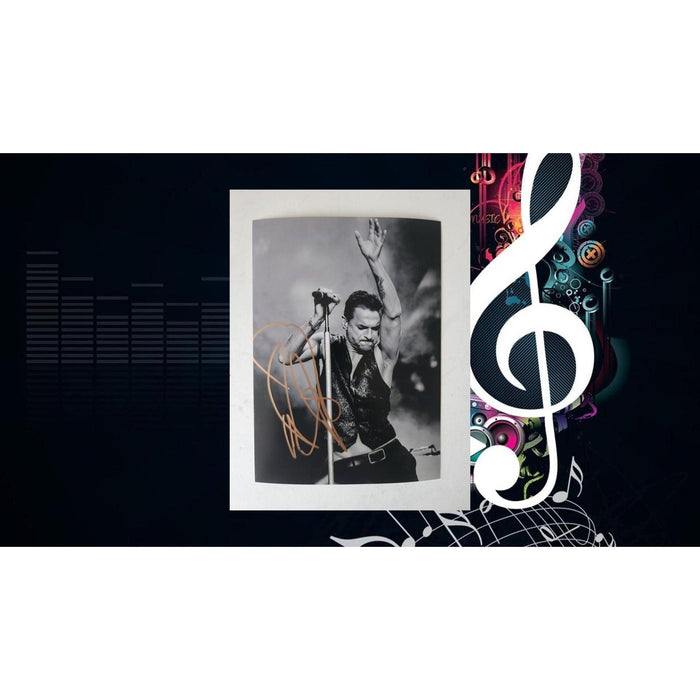 David Gahan Depeche Mode lead singer 5x7 photo signed with proof