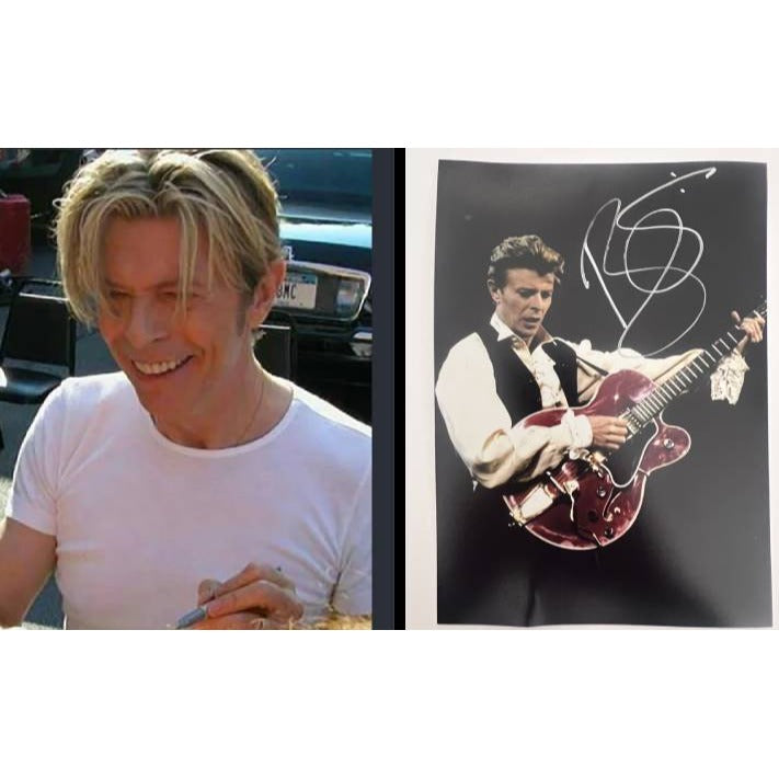 David Robert Jones "David Bowie" 5x7 photo signed with proof