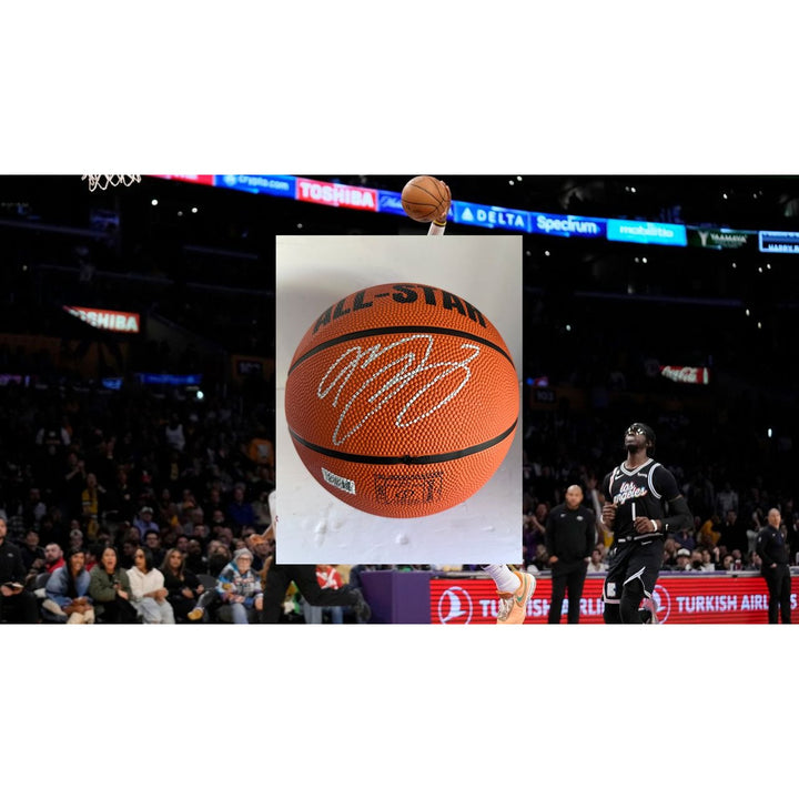 LeBron James los Angeles Lakers official Spalding NBA Basketball signed with proof