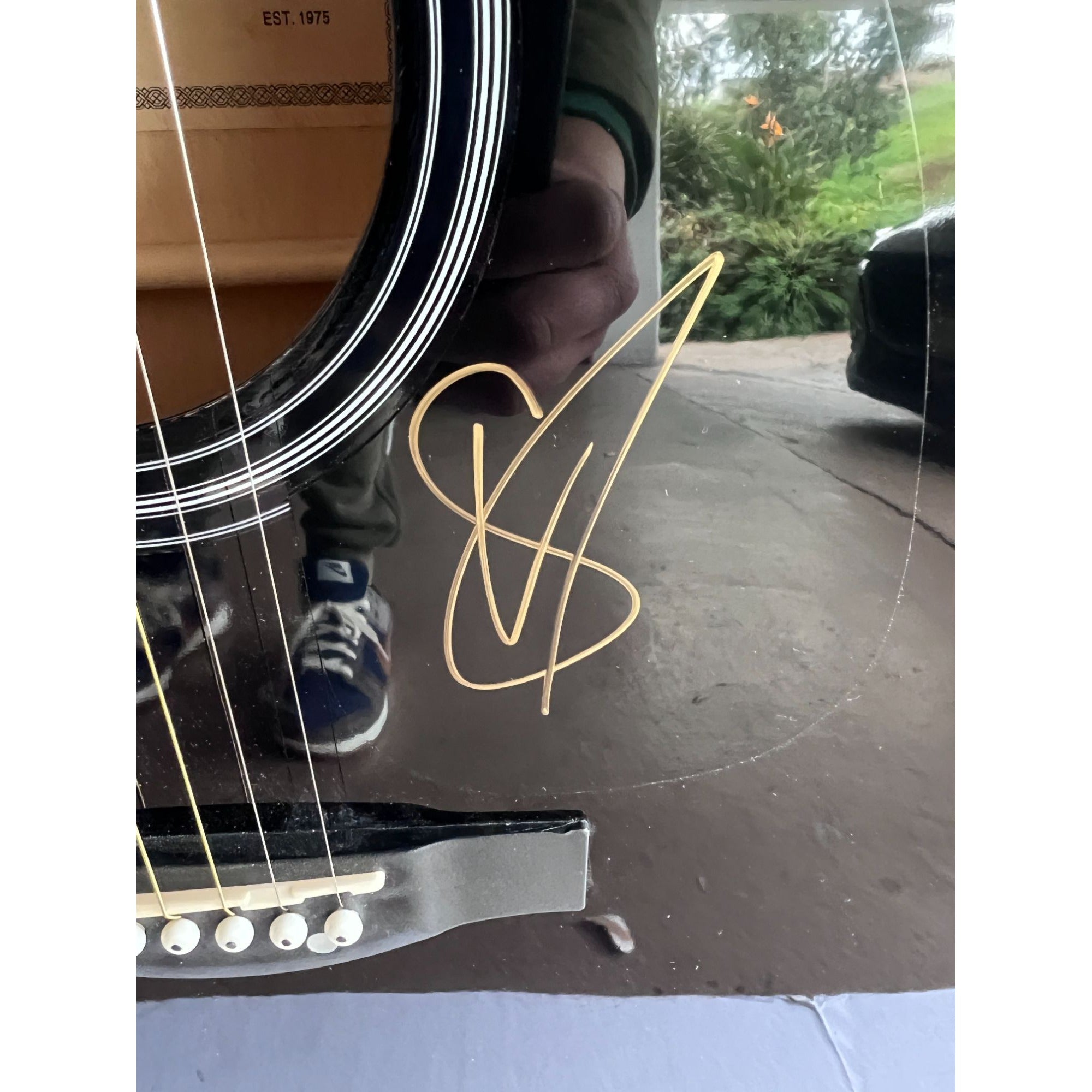 The goo goo dolls one of a kind acoustic guitar signed with proof