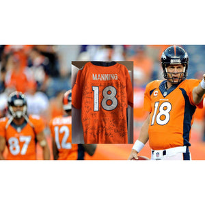 Denver Broncos Peyton Manning Demaryius Thomas Von Miller Wes Welker 2013  team signed  Size 52 Nike jersey