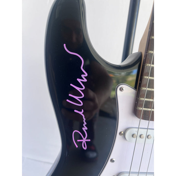 David Gilmour Roger Waters Nick Mason Richard Wright Pink Floyd full size Huntington electric guitar signed with proof