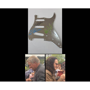 Rush Neil Peart Geddy Leddy Alex Lifeson electric guitar pickguard signed with proof
