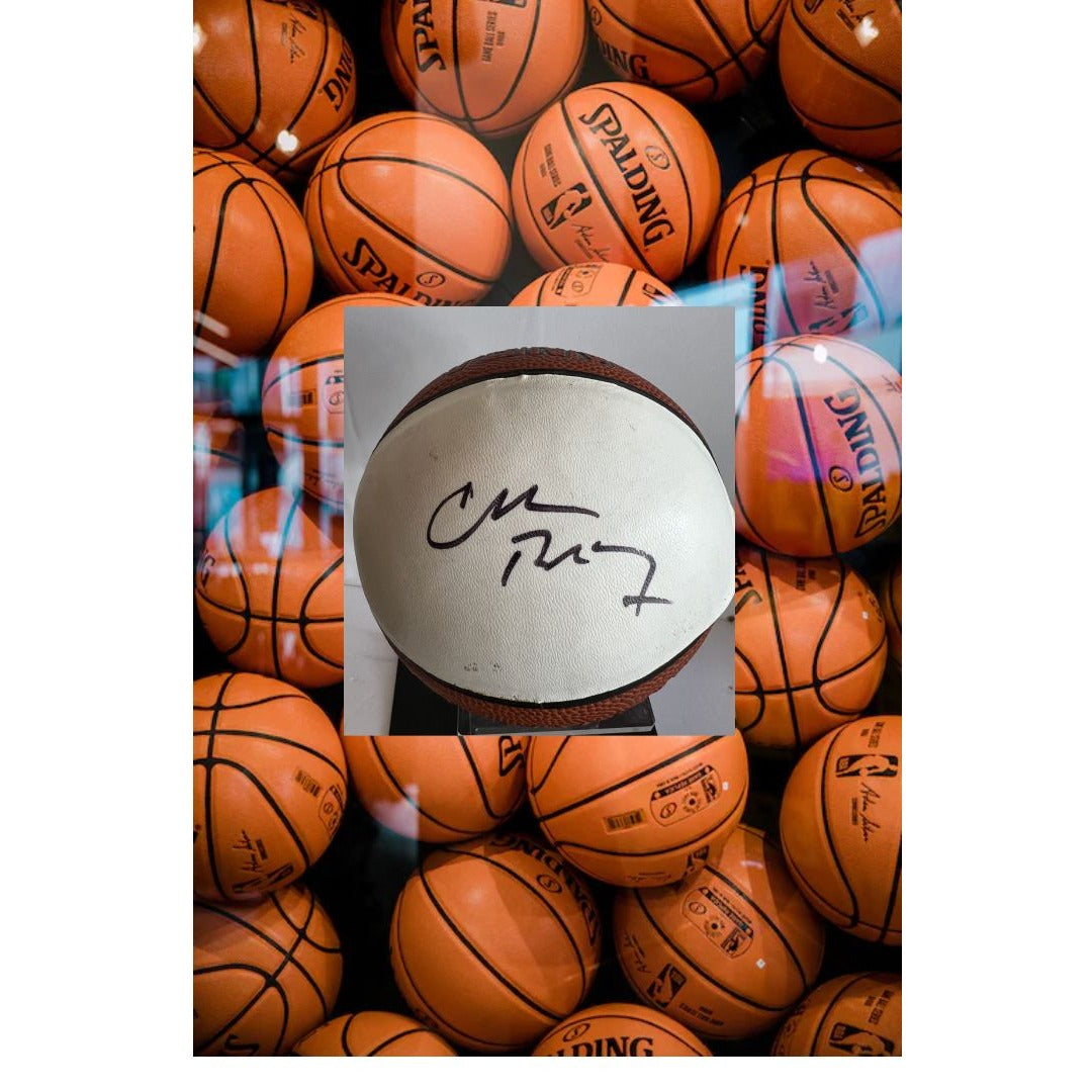 Charles Barkley mini basketball signed with proof and free acrylic display case