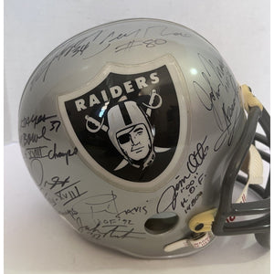 Oakland Raiders Super Bowl MVPs Autographed Mini Helmet - Biletnikoff,  Plunkett & Allen