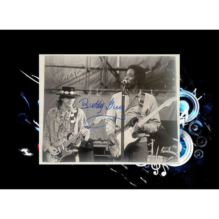 Stevie Ray Vaughan Buddy Guy 8x10 photo signed with proof