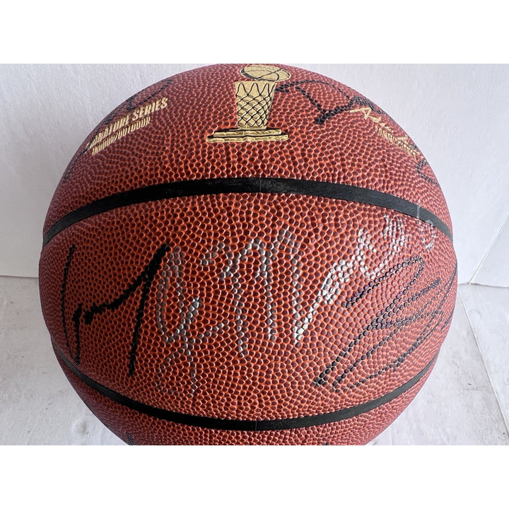 Minnesota Timberwolves 2023-24 Rudy Gobert, Mike Conley , Jaylen Clark, Anthony Edwards, NBA full size basketball signed by complete team