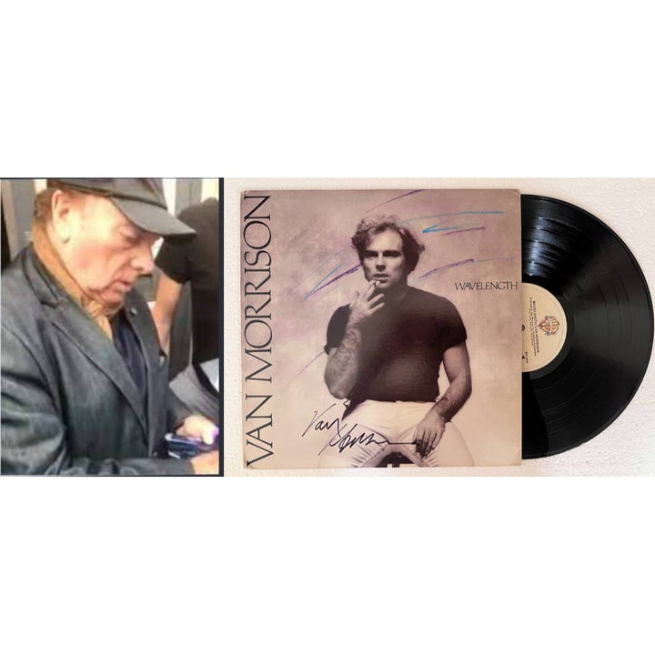 Van Morrison Wavelength original LP signed with proof