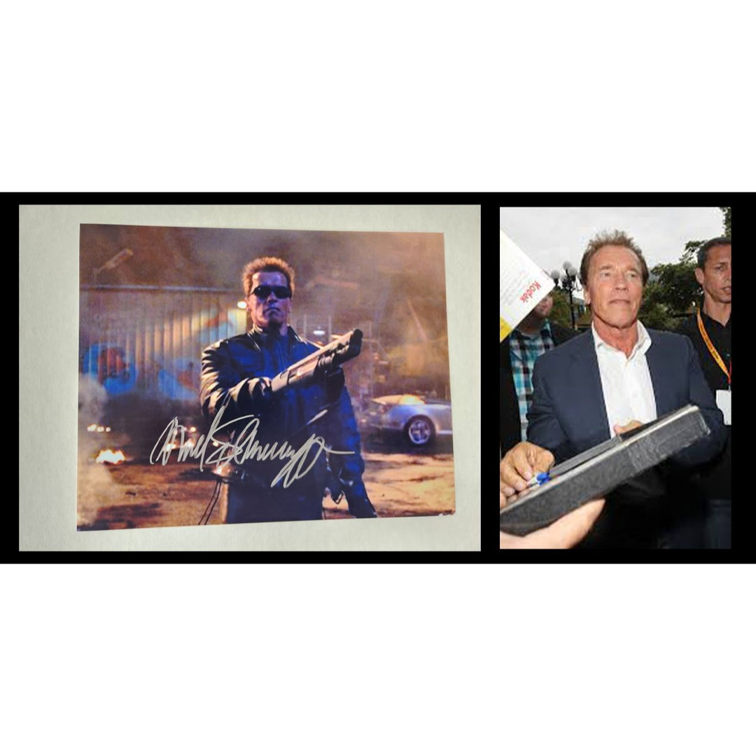 Arnold Schwarzenegger Terminator 8x10 photo signed with proof