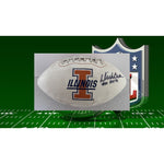 Load image into Gallery viewer, Dick Butkus University of Illinois full size logo football signed with proof
