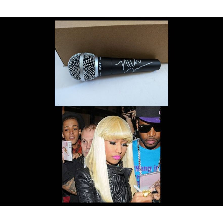 Onika Tanya Maraj-Petty 'Nicki Minaj' microphone signed with proof