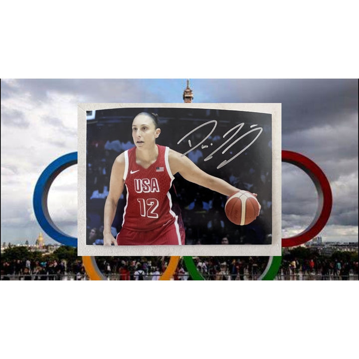 Diana Taurasi USA Women Basketball Team 5x7 signed