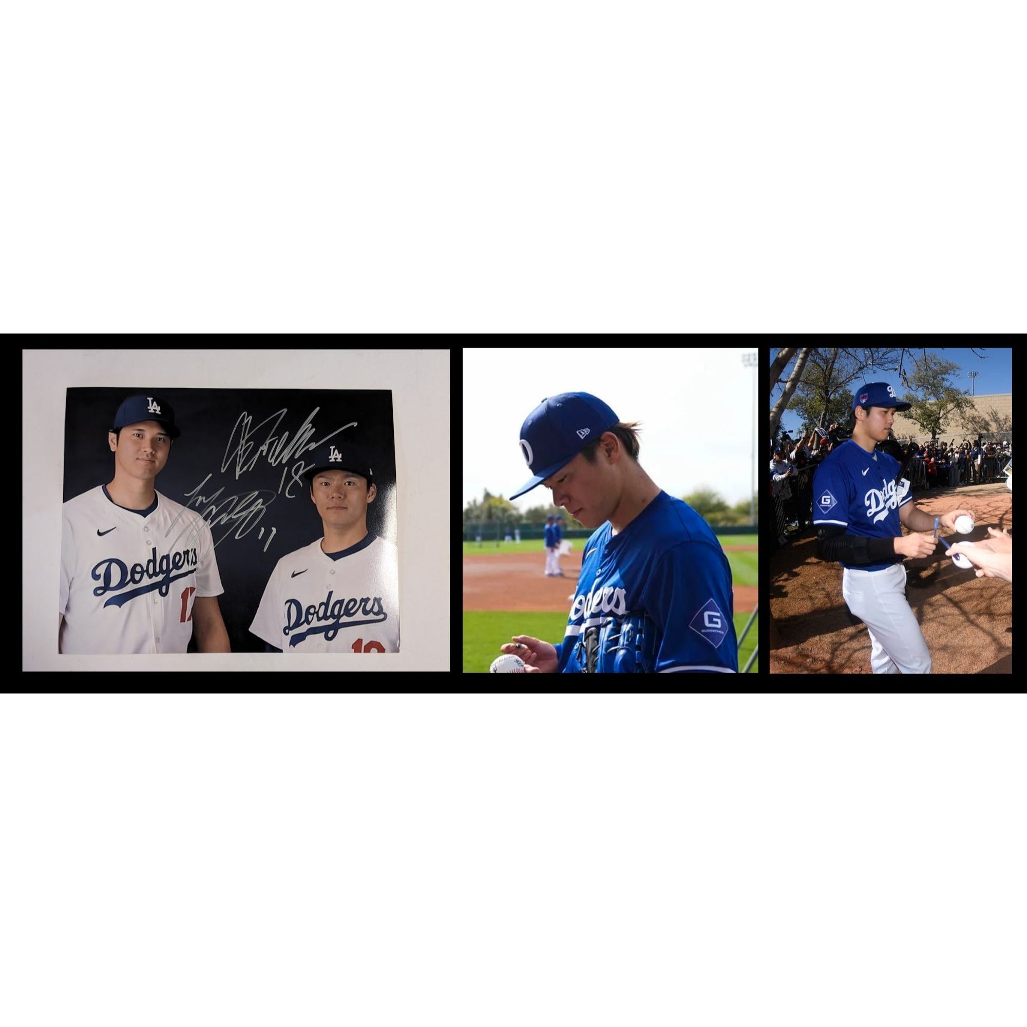 Shohei Ohtani & Yoshinobu Yamamoto Los Angeles Dodgers 8x10 photo signed with proof