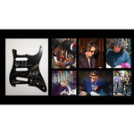 Load image into Gallery viewer, George Lynch Vivian Campbell Slash Joe Perry Alex Lifeson Jerry Cantrell Ritchie Blackmore Guitar legends stratocaster pickguard signed with
