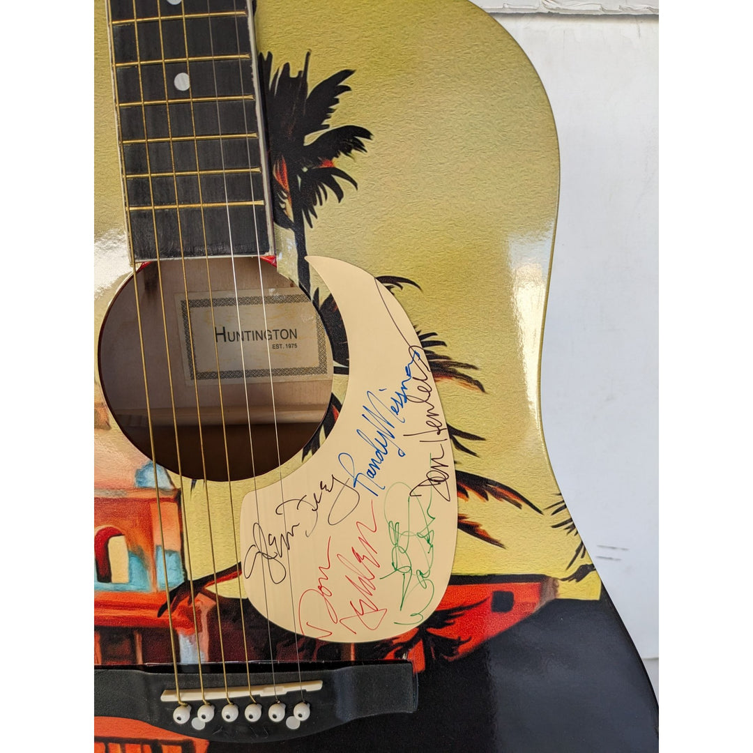 Don Henley, Don Felder, Randy Meisner, Joe Walsh Glenn Frey The Eagles unique "Hotel California" full size acoustic guitar signed with proof