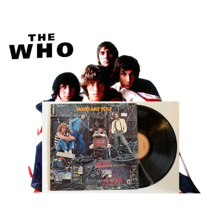 The Who Keith Moon, Roger Daltry, Pete Townshend, John Entwhistle "The Who Are You" original lp signed with proof