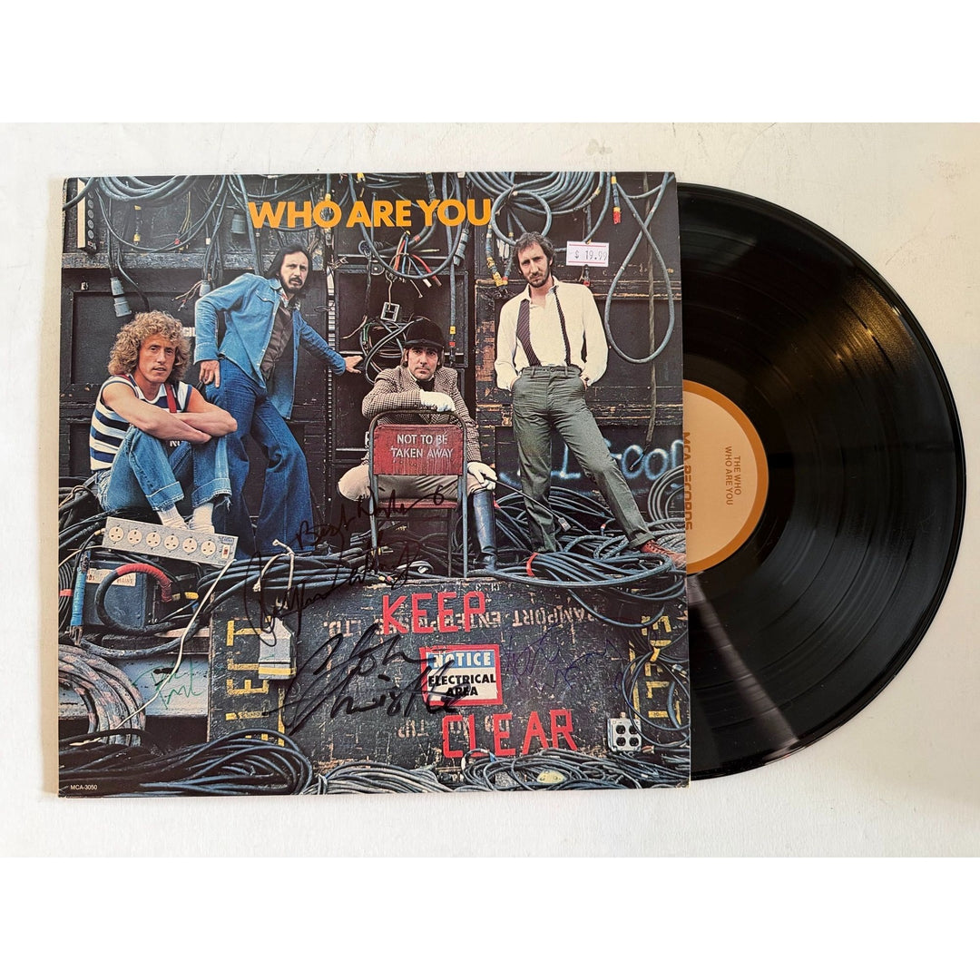 The Who Keith Moon, Roger Daltry, Pete Townshend, John Entwhistle "The Who Are You" original lp signed with proof