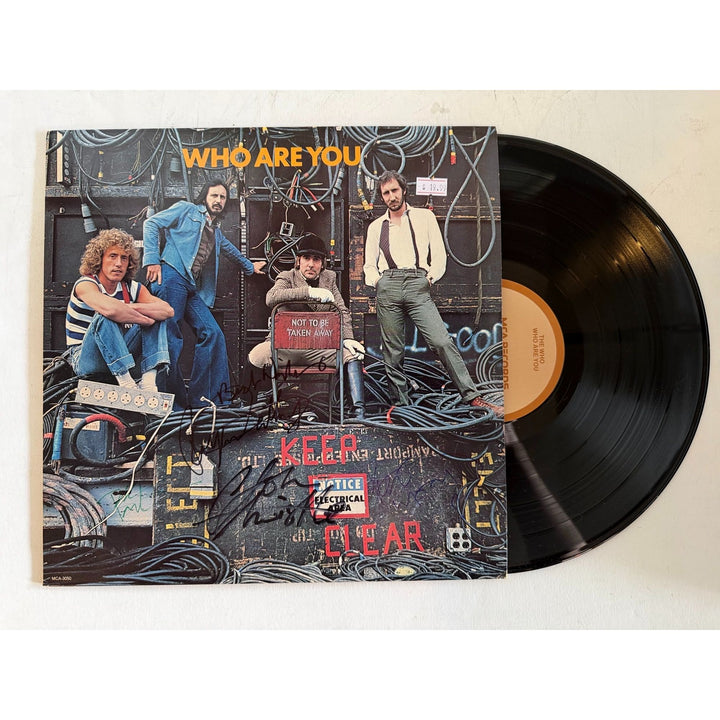 The Who Keith Moon, Roger Daltry, Pete Townshend, John Entwhistle "The Who Are You" original lp signed with proof