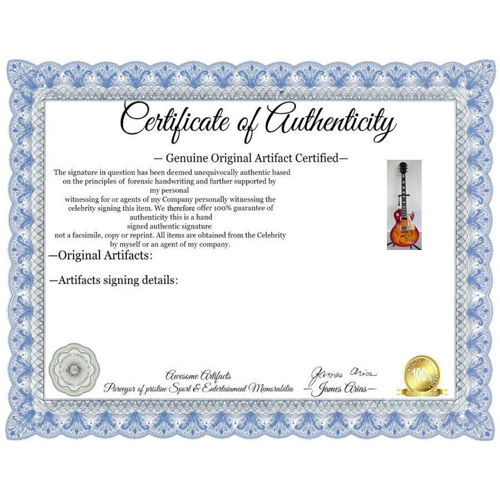 Stevie Ray Vaughan, Chuck Berry, Eric Clapton  BB King vintage les paul full size electric guitar signed with proof.