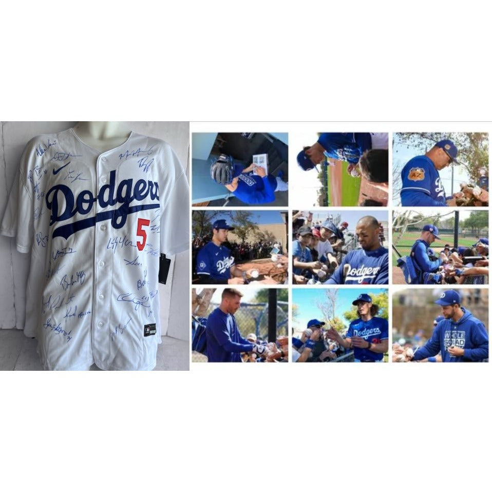 Los Angeles Dodgers Freddie Freeman 2024 team signed official jersey signed with proof