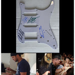 Load image into Gallery viewer, Mark Wallen Chris Stapleton Luke Combs &amp; Luke Bryan Fender Stratocaster electric guitar pickguard signed with proof
