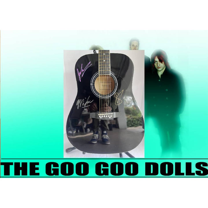 The goo goo dolls one of a kind acoustic guitar signed with proof