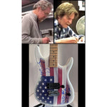 Load image into Gallery viewer, Creedence Clearwater Revial CCR John Fogerty, Stu Cook and Doug Clifford  electric guitar signed with proof
