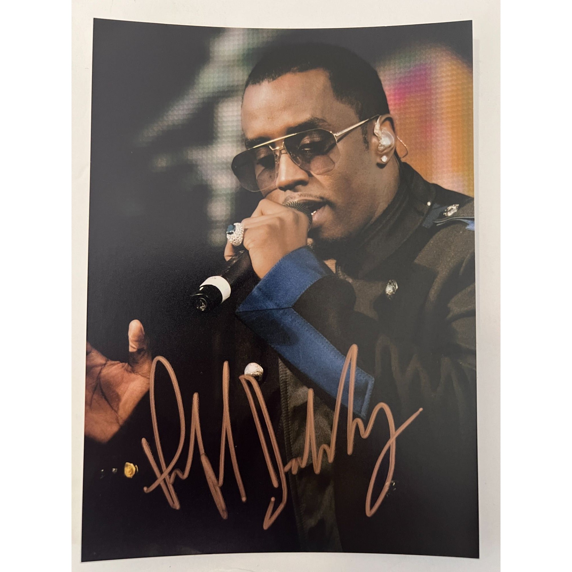 Sean John Combs *Puff Daddy* 5x7 photograph  signed with proof