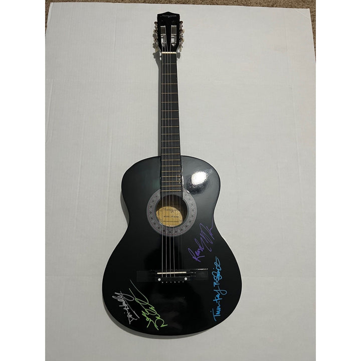 Don Henley Randy Meisner Timothy B. Schmidt Joe Walsh the Eagles 38-in full size acoustic guitar signed with proof