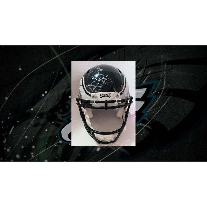 Philadelphia Eagles Riddell speed authentic helmet Jalen Hurts signed with free acrylic display case