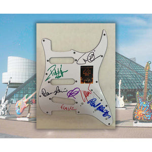 Rammstein electric guitar pickguard signed with proof